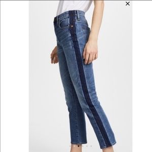 Madewell Tuxedo Stripe Ankle Jean